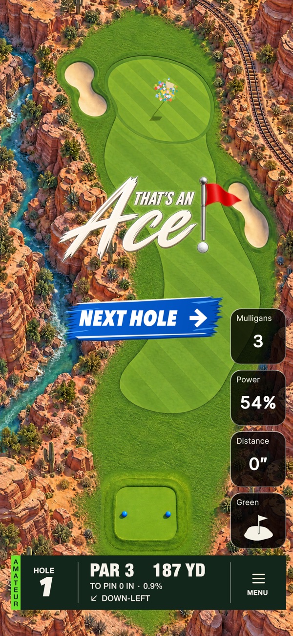 A hole in one at Canyon Run